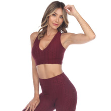 Load image into Gallery viewer, TikTok Sports Bra - Burgundy
