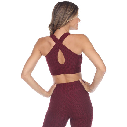 TikTok Sports Bra - Burgundy